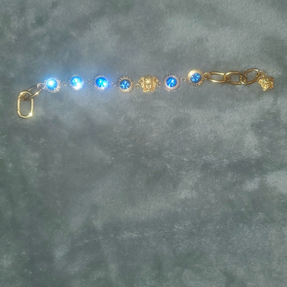 Versace Gold and Blue Bracelet